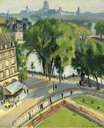 robert delaunay Vue du Quai du Louvre oil on canvas